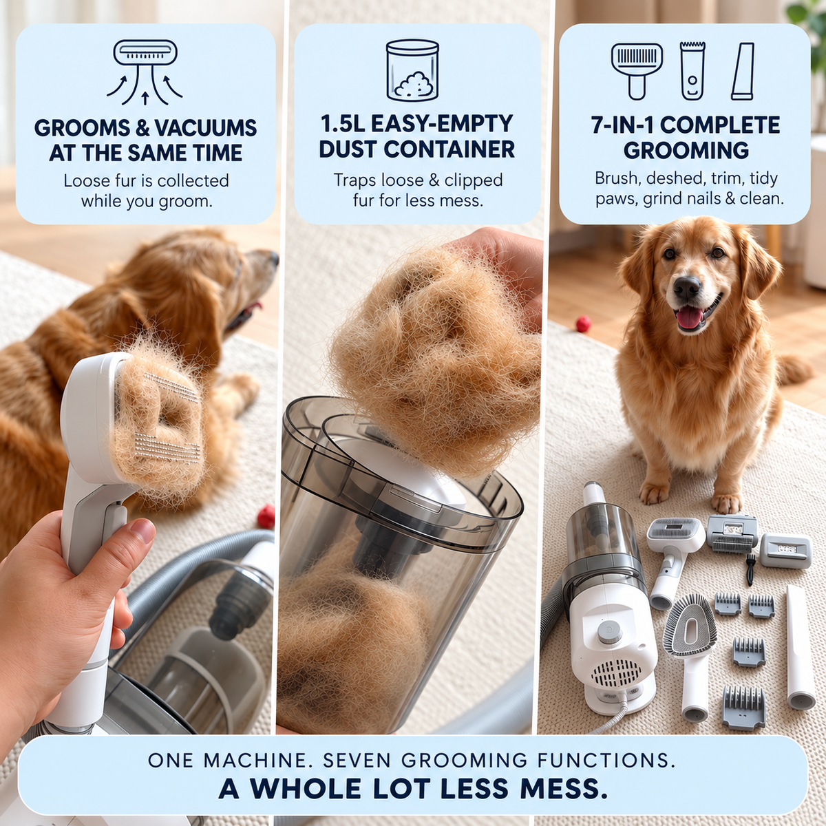 Ultimate Dog Grooming Kit - 7 in 1