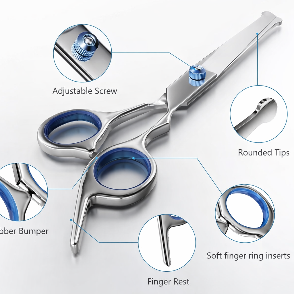 Premium Grooming Scissors - 5-in-1 Set