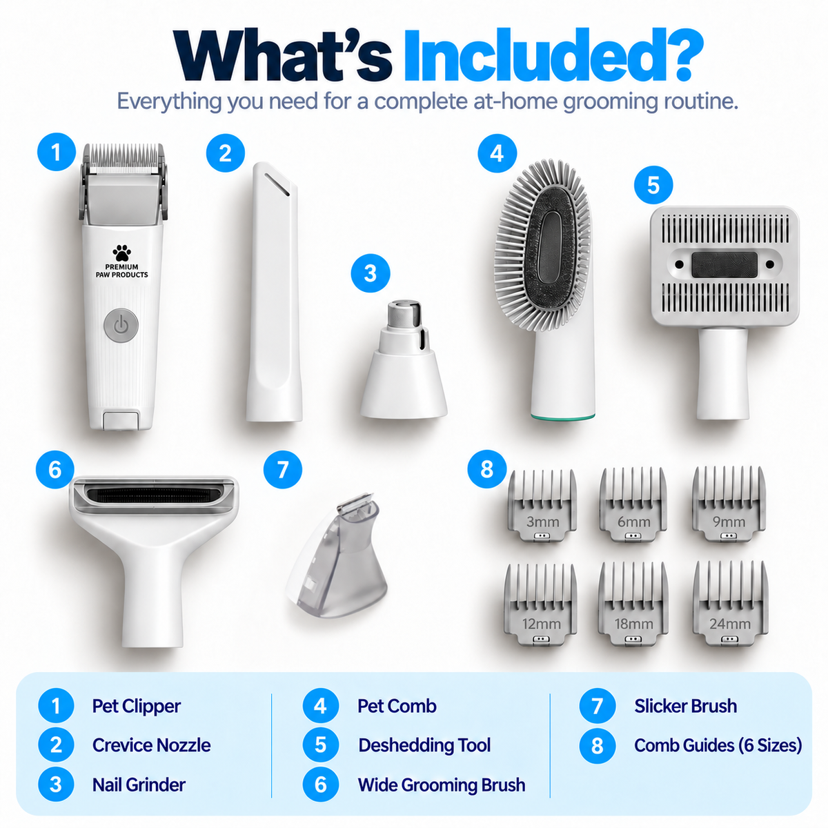 Ultimate Dog Grooming Kit - 7 in 1