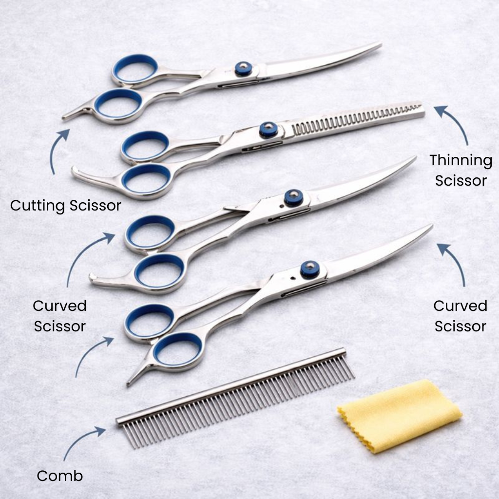 Premium Grooming Scissors - 5-in-1 Set